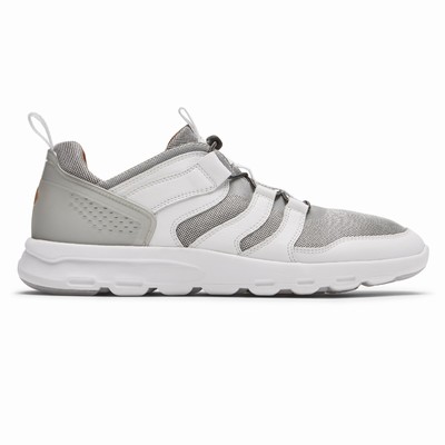 Tênis Rockport PulseTech Alt Bungee Homem Branco/Prateadas PT-18357